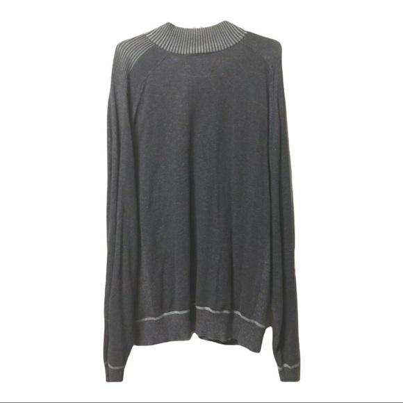 Carbon Pullover Sweater Sweatshirt Men's Size XL Gray 1/4 zip‎   Cotton Neutral - Picture 3 of 7